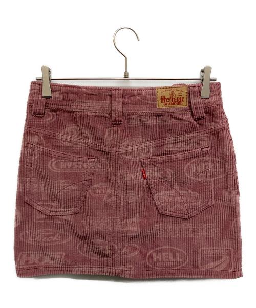 Hysteric Glamour（ヒステリックグラマー）Hysteric Glamour (ヒステリックグラマー) MOTOR CITY FEVER柄 ローライズミニスカート ピンク サイズ:Sの古着・服飾アイテム
