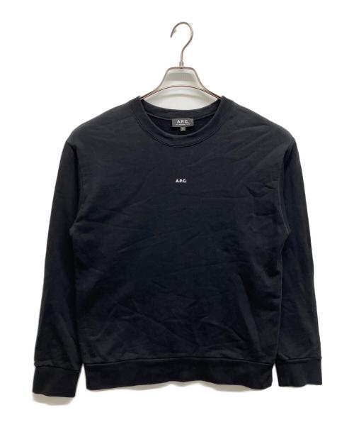 A.P.C.（アーペーセー）A.P.C. (アーペーセー) ミニロゴスウェット ブラック サイズ:Sの古着・服飾アイテム