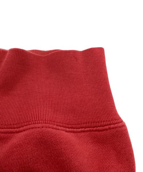 stussy（ステューシー）stussy (ステューシー) ロゴ刺繍前Vガゼットスウェット レッド サイズ:Lの古着・服飾アイテム