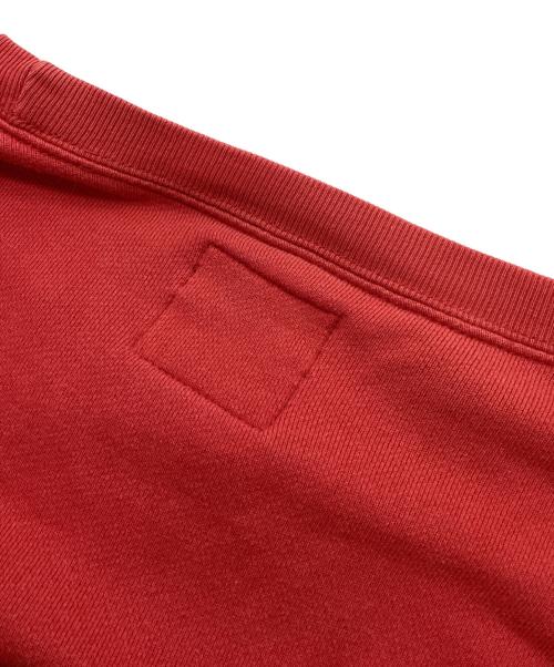 stussy（ステューシー）stussy (ステューシー) ロゴ刺繍前Vガゼットスウェット レッド サイズ:Lの古着・服飾アイテム