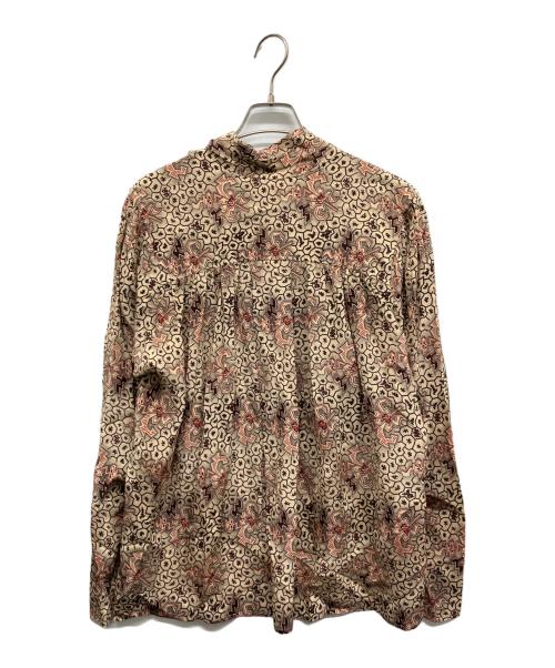 ISABEL MARANT（イザベルマラン）ISABEL MARANT (イザベルマラン) シルク総柄ボウタイブラウス ベージュ サイズ:40の古着・服飾アイテム