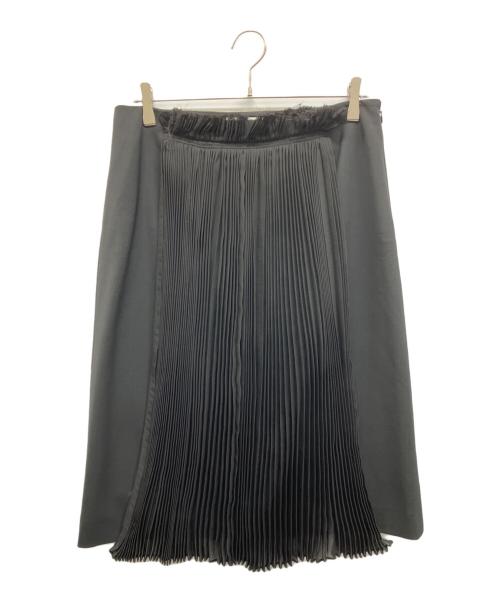 Maison Margiela 1（メゾンマルジェラ 1）Maison Margiela 1 (メゾンマルジェラ 1) プリーツ付きスカート ブラック サイズ:44の古着・服飾アイテム