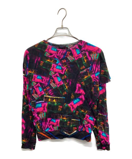 VIVIENNE TAM（ヴィヴィアンタム）VIVIENNE TAM (ヴィヴィアンタム) パワーネットフリルカットソー ピンク サイズ:40の古着・服飾アイテム