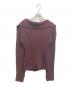 THEREDTHREAD (ザレッドスレッド) S fold collar offshoulder knit ブラウン サイズ:Free：5000円