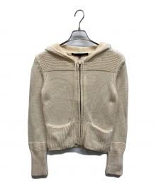 RALPH LAUREN SPORT（ラルフローレン スポーツ）の古着「コットンニットジップパーカー」｜アイボリー