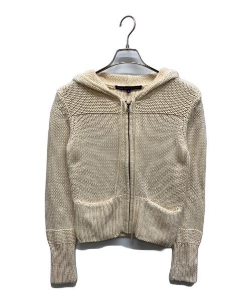 RALPH LAUREN SPORT（ラルフローレン スポーツ）RALPH LAUREN SPORT (ラルフローレン スポーツ) コットンニットジップパーカー アイボリー サイズ:Mの古着・服飾アイテム