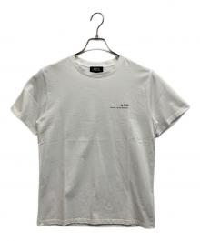 A.P.C.（アーペーセー）の古着「ロゴプリントTシャツ」｜ホワイト