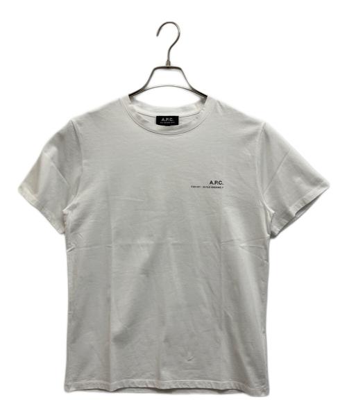 A.P.C.（アーペーセー）A.P.C. (アーペーセー) ロゴプリントTシャツ ホワイト サイズ:XSの古着・服飾アイテム