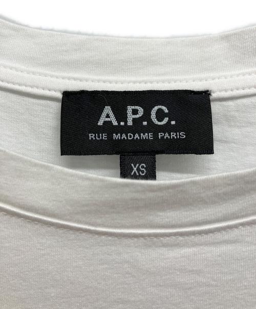 A.P.C.（アーペーセー）A.P.C. (アーペーセー) ロゴプリントTシャツ ホワイト サイズ:XSの古着・服飾アイテム