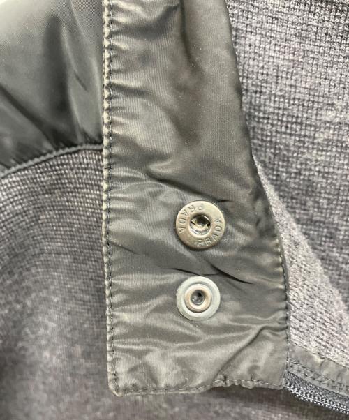 PRADA SPORTS（プラダスポーツ）PRADA SPORTS (プラダスポーツ) ナイロン切替ニットジャケット グレー サイズ:46の古着・服飾アイテム
