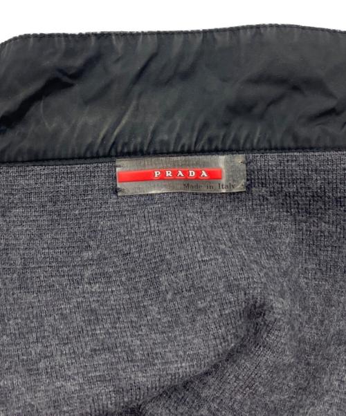 PRADA SPORTS（プラダスポーツ）PRADA SPORTS (プラダスポーツ) ナイロン切替ニットジャケット グレー サイズ:46の古着・服飾アイテム