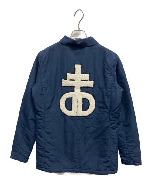 DROPDEAD（ドロップデッド）DROPDEAD (ドロップデッド) DROPDEAD 裏ボアキルティングジャケット ネイビー サイズ:Sの古着・服飾アイテム