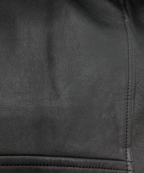 fredy repit（フレディ レピ）fredy repit (フレディ レピ) ラムレザーライダースジャケット ブラック サイズ:38の古着・服飾アイテム