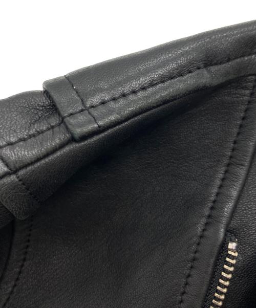 fredy repit（フレディ レピ）fredy repit (フレディ レピ) ラムレザーライダースジャケット ブラック サイズ:38の古着・服飾アイテム