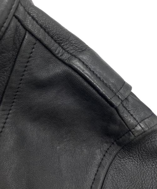 fredy repit（フレディ レピ）fredy repit (フレディ レピ) ラムレザーライダースジャケット ブラック サイズ:38の古着・服飾アイテム