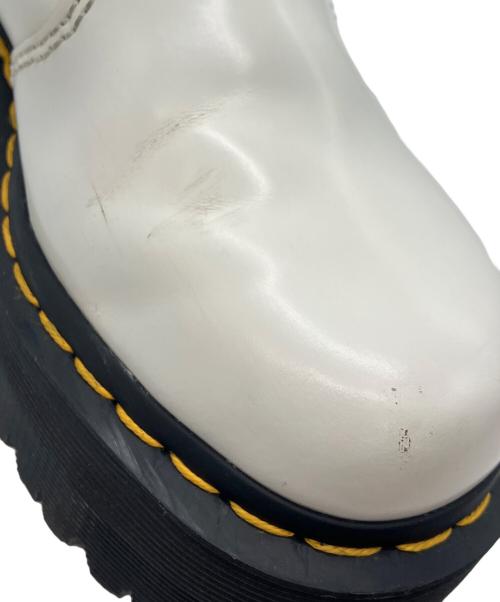 Dr.Martens（ドクターマーチン）Dr.Martens (ドクターマーチン) QUAD チェルシーブーツ ホワイト サイズ:UK 3の古着・服飾アイテム