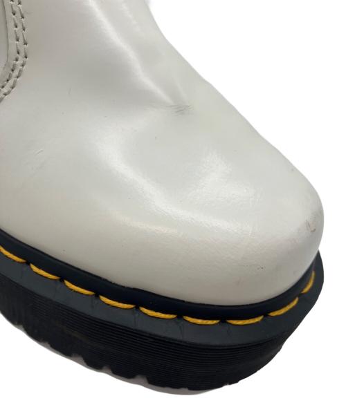 Dr.Martens（ドクターマーチン）Dr.Martens (ドクターマーチン) QUAD チェルシーブーツ ホワイト サイズ:UK 3の古着・服飾アイテム