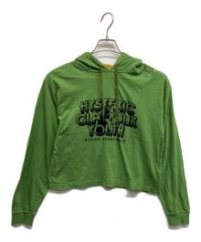 Hysteric Glamour（ヒステリックグラマー）の古着「HG YOUTH ショートパーカー　グリーン」｜グリーン