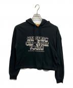 Hysteric Glamourヒステリックグラマー）の古着「HG YOUTH ショートパーカー　ブラック」｜ブラック