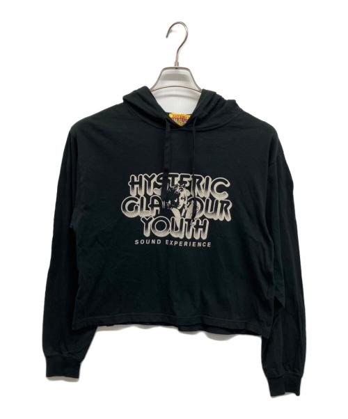 Hysteric Glamour（ヒステリックグラマー）Hysteric Glamour (ヒステリックグラマー) HG YOUTH ショートパーカー　ブラック ブラック サイズ:Freeの古着・服飾アイテム