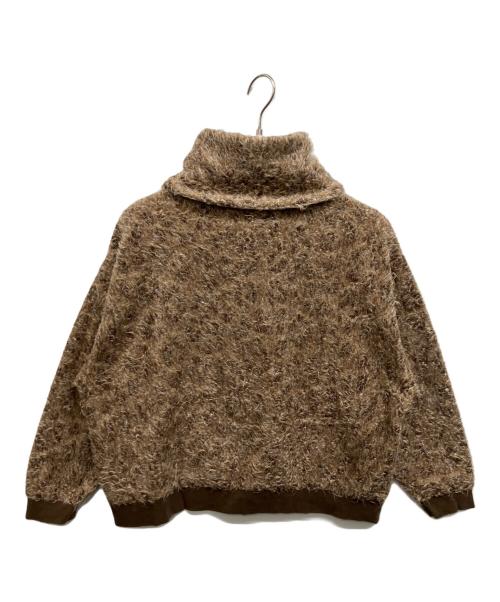 Hysteric Glamour（ヒステリックグラマー）Hysteric Glamour (ヒステリックグラマー) VARSITY LOGO刺繍 オフタートルプルオーバー ブラウン サイズ:Freeの古着・服飾アイテム