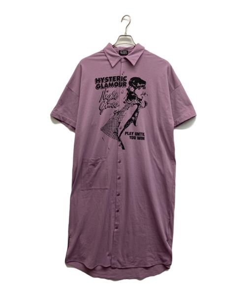 Hysteric Glamour（ヒステリックグラマー）Hysteric Glamour (ヒステリックグラマー) NIGHT GAMES ロングワンピース パープル サイズ:Freeの古着・服飾アイテム