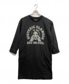 Hysteric Glamourヒステリックグラマー）の古着「SEE NO EVIL プルオーバーワンピース」｜ブラック