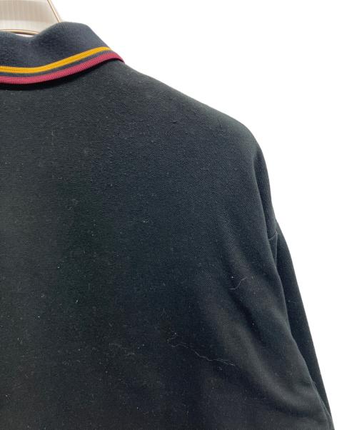 FRED PERRY（フレッドペリー）FRED PERRY (フレッドペリー) BEAMS (ビームス) 別注 Logo Embroidery L/S Polo ブラック サイズ:Mの古着・服飾アイテム