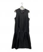 COMME des GARCONSコムデギャルソン）の古着「カットオフノースリーブワンピース」｜ブラック