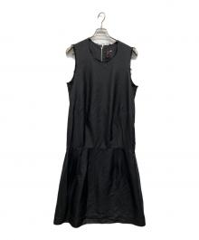 COMME des GARCONS（コムデギャルソン）の古着「カットオフノースリーブワンピース」｜ブラック
