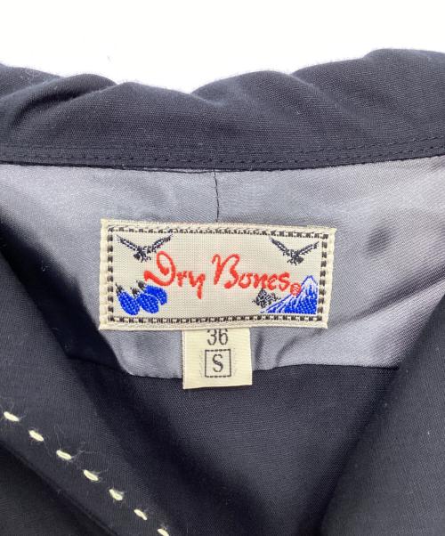 Dry Bones（ドライボーンズ）Dry bones (ドライボーンズ) レーヨンオープンカラーシャツ ブラック サイズ:Sの古着・服飾アイテム
