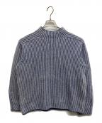 theoryセオリー）の古着「WARM CASH BICOLOR MOCK NK」｜ネイビー