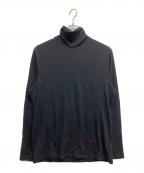Yohji Yamamoto pour hommeヨウジヤマモト プールオム）の古着「Yohji Yamamoto pour homme　ヨウジヤマモト プールオム　ウールタートルネックカットソー」｜ブラック