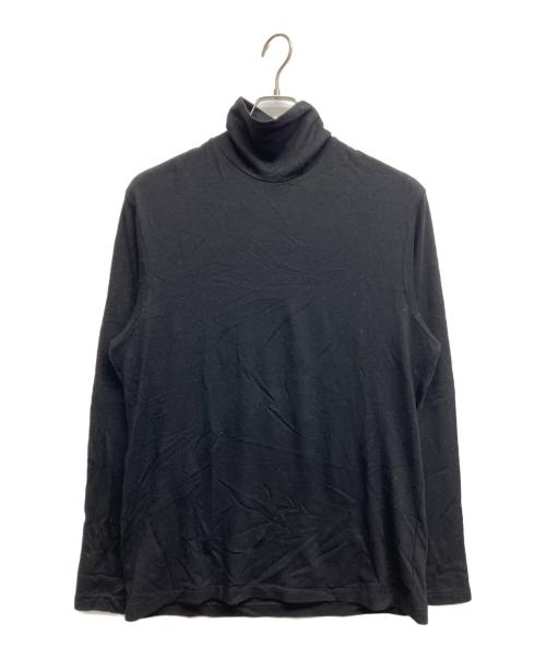 Yohji Yamamoto pour homme（ヨウジヤマモト プールオム）Yohji Yamamoto pour homme (ヨウジヤマモト プールオム) Yohji Yamamoto pour homme　ヨウジヤマモト プールオム　ウールタートルネックカットソー ブラック サイズ:3の古着・服飾アイテム