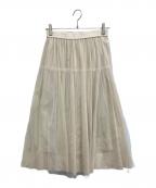MORABITOモラビト）の古着「チュールスカート」｜ベージュ
