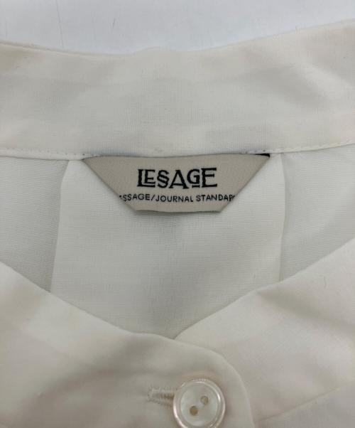 journal standard L'essage（ジャーナルスタンダード レサージュ）journal standard L'essage (ジャーナルスタンダード レサージュ) ムジタックスリーブシャツ ホワイト サイズ:Freeの古着・服飾アイテム