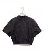 PLAIN PEOPLEプレインピープル）の古着「ハーフスリーブジャケット」｜ブラック