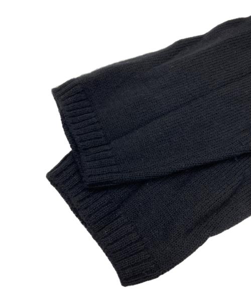 Yohji Yamamoto pour homme（ヨウジヤマモト プールオム）Yohji Yamamoto pour homme (ヨウジヤマモト プールオム) Yohji Yamamoto  pour homme　ヨウジヤマモト　プールオム ウールデザインニット ブラック サイズ:3の古着・服飾アイテム