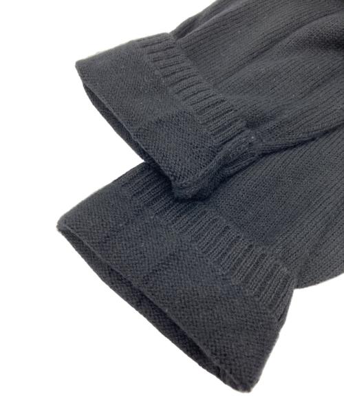 Yohji Yamamoto pour homme（ヨウジヤマモト プールオム）Yohji Yamamoto pour homme (ヨウジヤマモト プールオム) Yohji Yamamoto  pour homme　ヨウジヤマモト　プールオム ウールデザインニット ブラック サイズ:3の古着・服飾アイテム