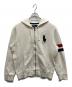 POLO RALPH LAUREN（ポロ・ラルフローレン）の古着「ビックポニージップパーカー」｜ホワイト