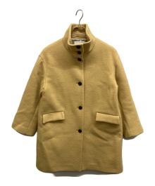 UNITED ARROWS TOKYO（ユナイテッドアローズトウキョウ）の古着「UNITED ARROWS TOKYO スタンドカラー ミドルコート」｜イエロー
