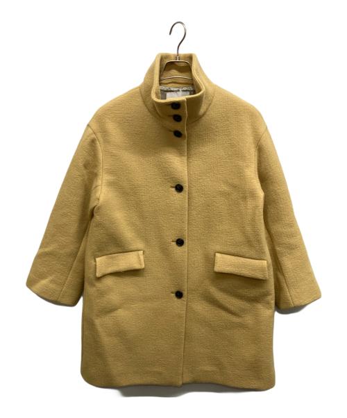 UNITED ARROWS TOKYO（ユナイテッドアローズトウキョウ）UNITED ARROWS TOKYO (ユナイテッドアローズトウキョウ) UNITED ARROWS TOKYO スタンドカラー ミドルコート イエロー サイズ:Mの古着・服飾アイテム