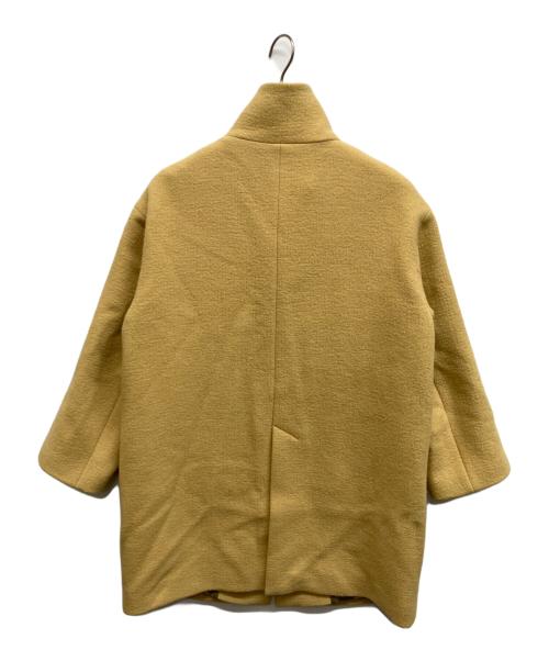 UNITED ARROWS TOKYO（ユナイテッドアローズトウキョウ）UNITED ARROWS TOKYO (ユナイテッドアローズトウキョウ) UNITED ARROWS TOKYO スタンドカラー ミドルコート イエロー サイズ:Mの古着・服飾アイテム