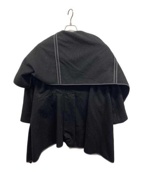 COMME des GARCONS（コムデギャルソン）COMME des GARCONS (コムデギャルソン) 変形ウールポンチョコート ブラック サイズ:Mの古着・服飾アイテム