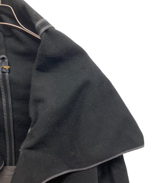 COMME des GARCONS（コムデギャルソン）COMME des GARCONS (コムデギャルソン)  99AW トランスフォームドグラマー　変形ウールポンチョコート ブラック サイズ:Mの古着・服飾アイテム