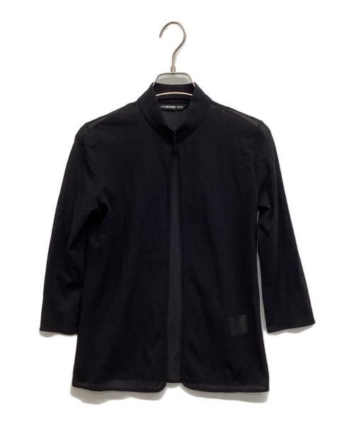 VIVIENNE TAM（ヴィヴィアンタム）VIVIENNE TAM (ヴィヴィアンタム) パワーネットスタンドカットソー ブラックの古着・服飾アイテム