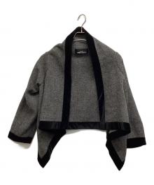 tricot COMME des GARCONS（トリココムデギャルソン）の古着「ウールドレープジャケット」｜グレー
