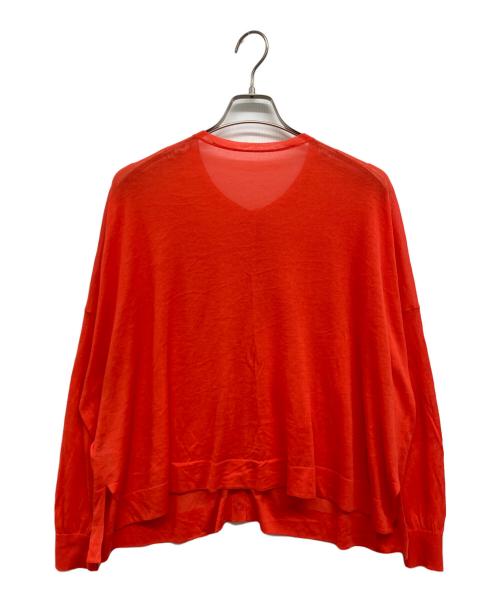 Spick and Span（スピック＆スパン）Spick and Span (スピック＆スパン) 2way ウォッシャブル シアーカーディガン レッド サイズ:Freeの古着・服飾アイテム