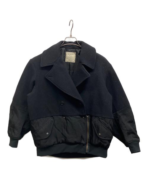 blanc basque（ブランバスク）BLANC basque (ブランバスク) BLANC basque ソフトメルトンｘナイロンツイルジャケット ブラック サイズ:38の古着・服飾アイテム