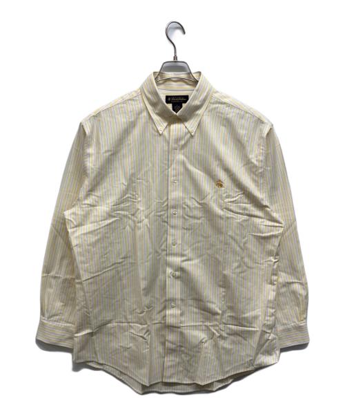 BROOKS BROTHERS（ブルックスブラザーズ）BROOKS BROTHERS (ブルックスブラザーズ) ストライプBDシャツ イエロー サイズ:Lの古着・服飾アイテム